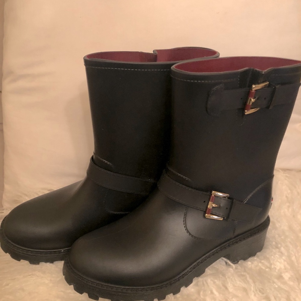 Tommy Hilfiger Dew Moto Rain Boots